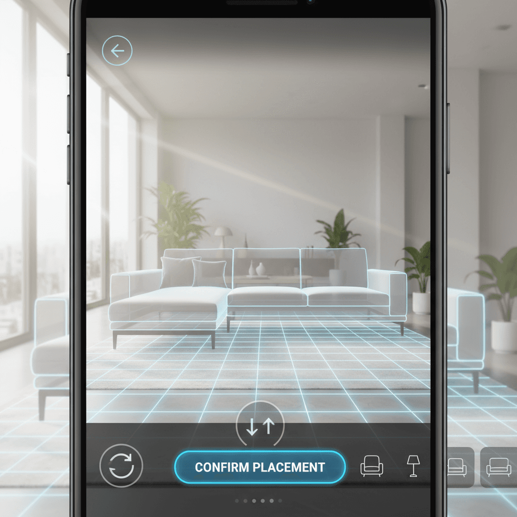 Augmented Reality Space Visualizer screen 1