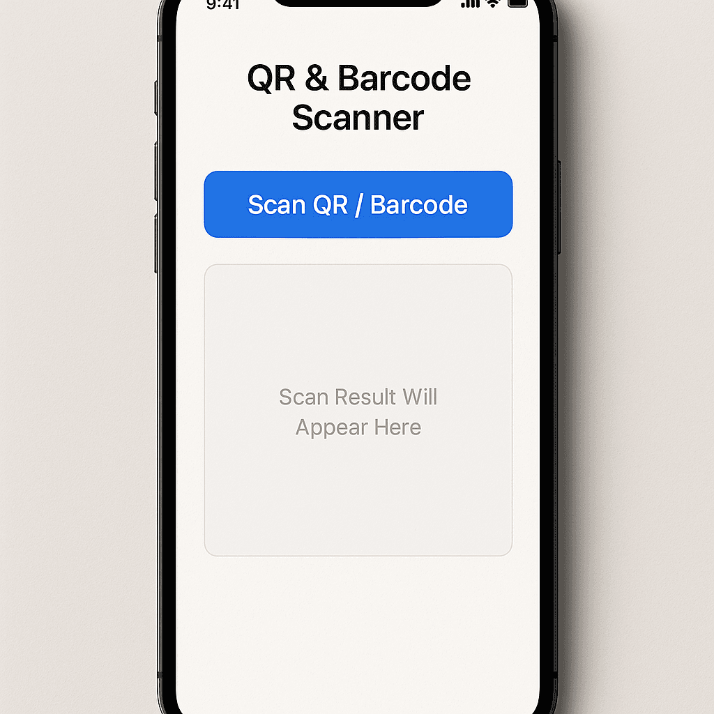 QR & Barcode Scanner App screen 1