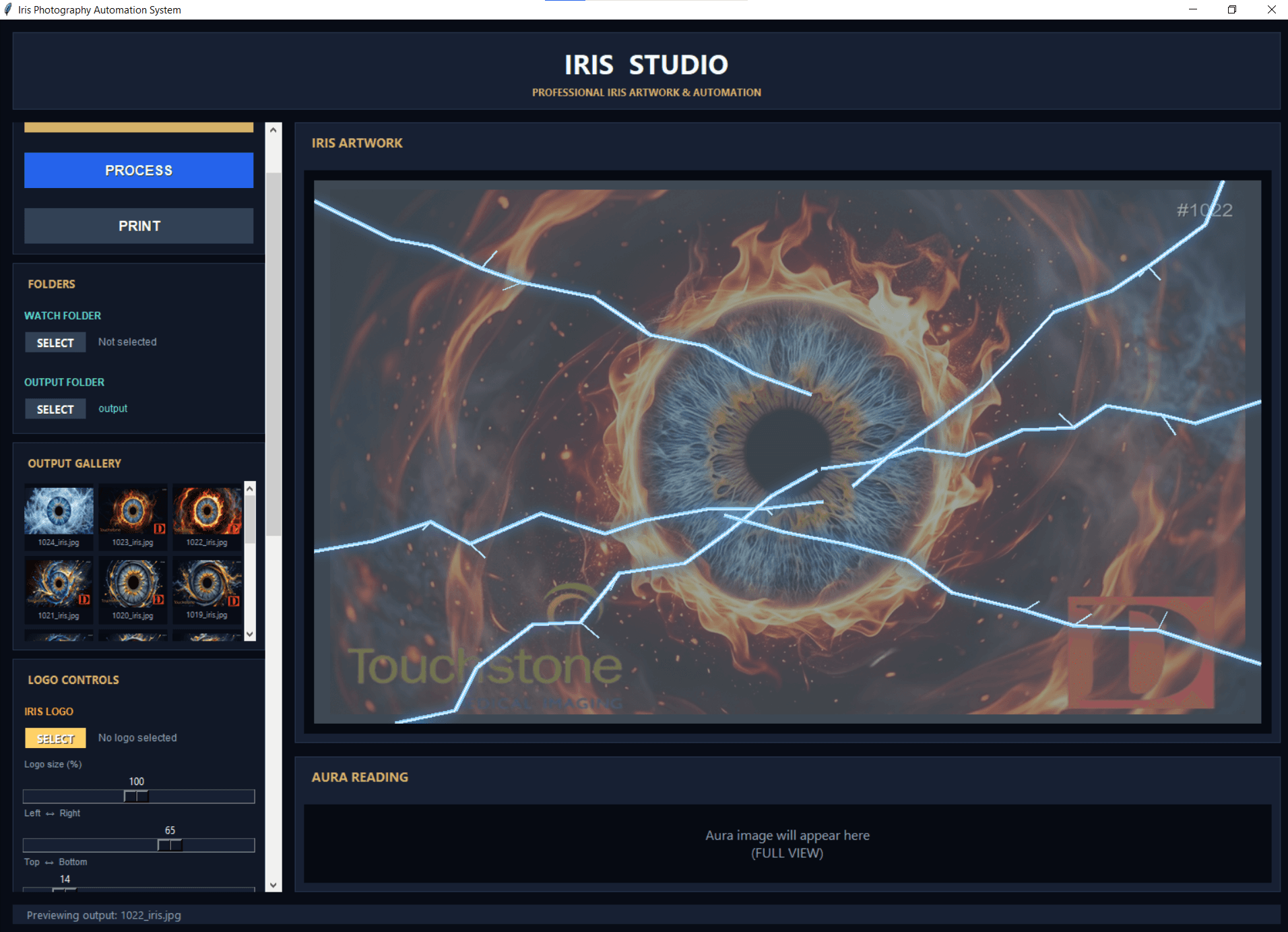 Iris Photography Art Generator