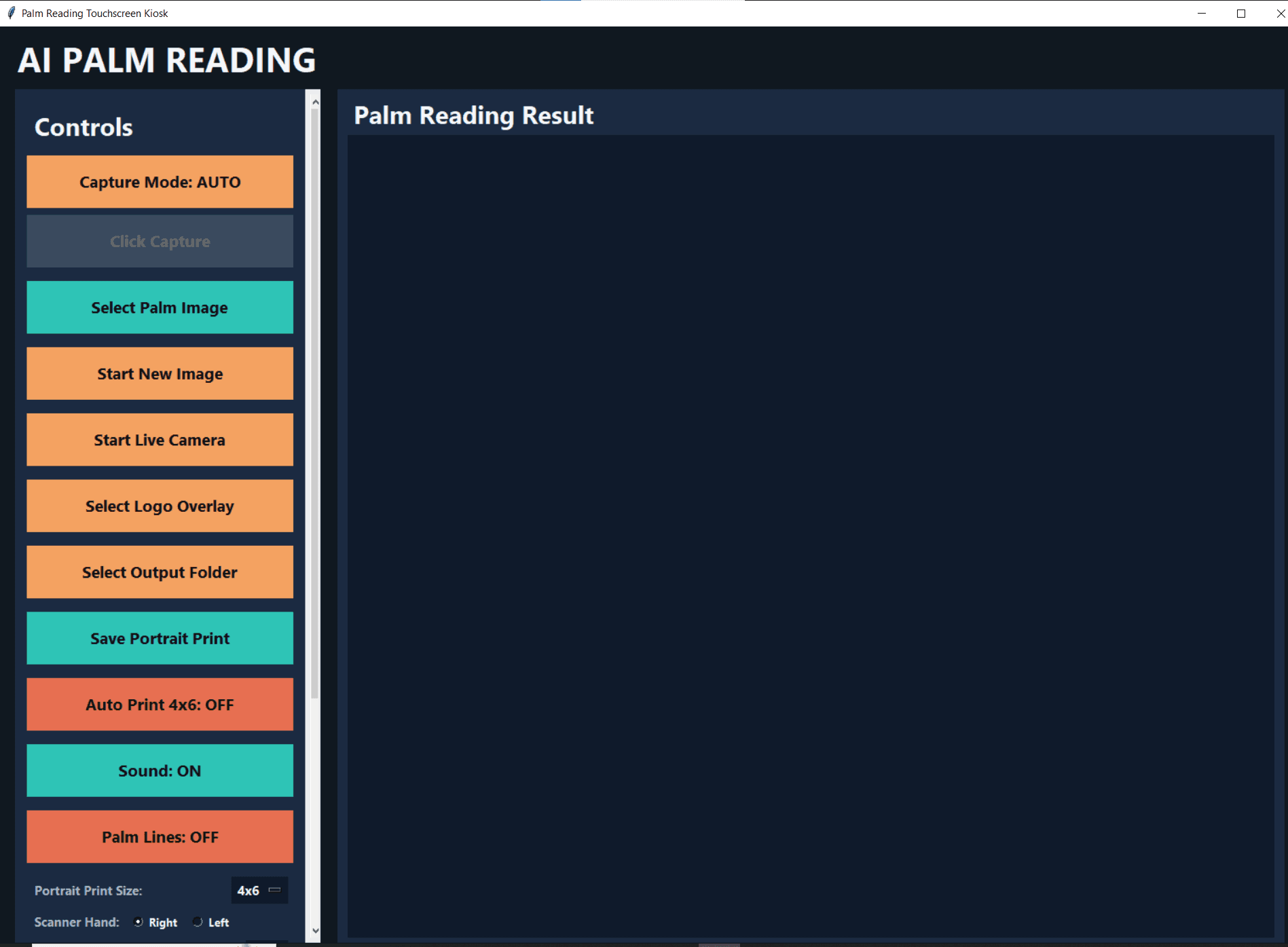 AI Palm Reading Kiosk